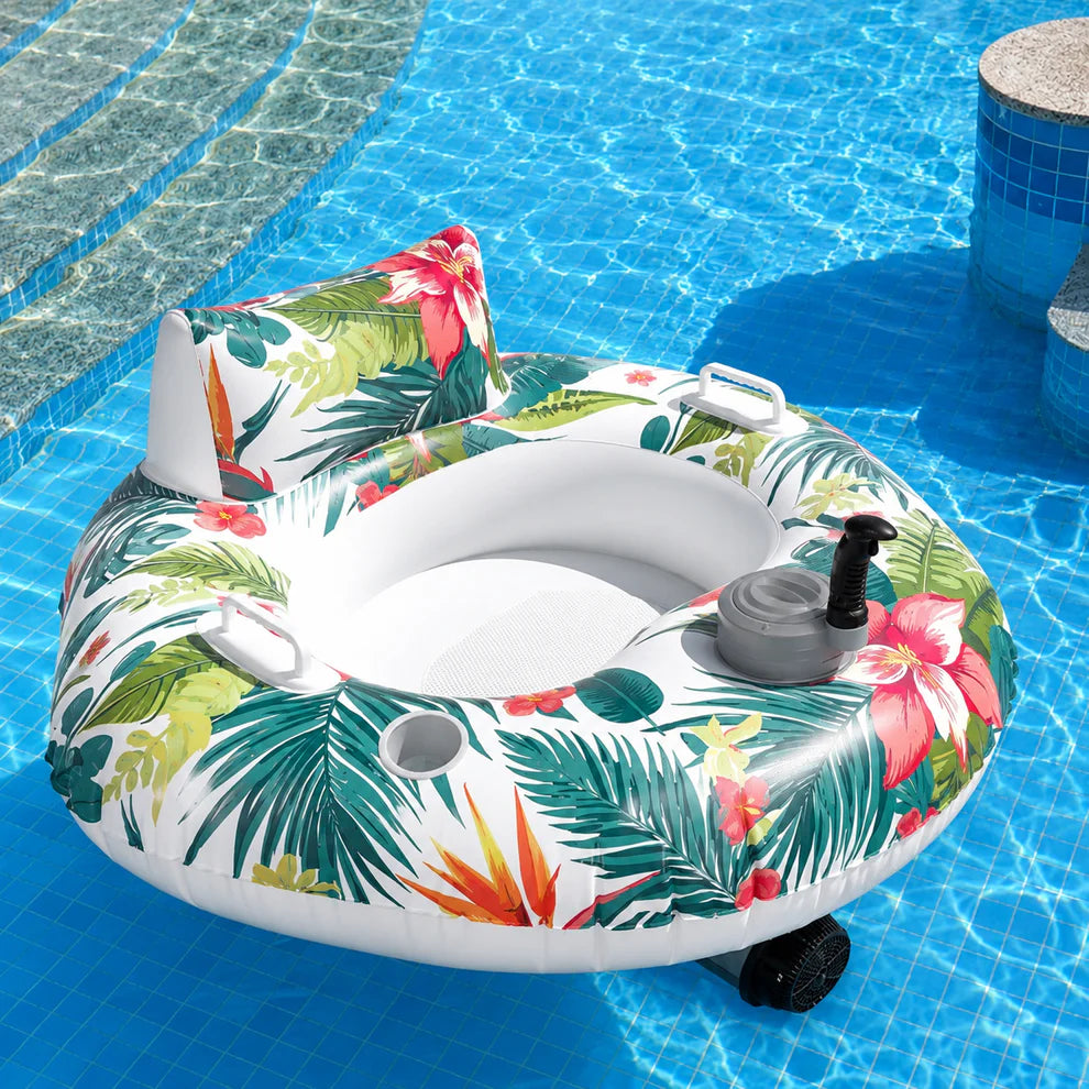 AQUADRIVE 2.0 Blumen Motorisierte Poolliege